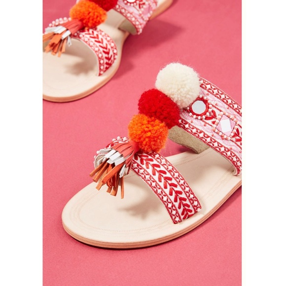 Anthropologie Well-Embellished Slide Sandals - Picture 8 of 11
